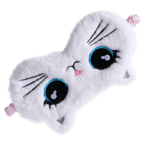 Eye Sleep Mask Light Block Plush 1 Pair For Noon Nap