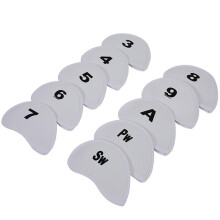 10Pcs Golfs Iron Head Cover with Number Tag Soft Golfs Headcover Protective Cover