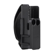 Osmo Pocket 3 Camera Handle Grip with Leather Strap, Cold Shoe & Anti-Slip Bracket – Compatible with Osmo Pocket 3
