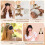 Babyshower-lekset med skogsdjur – 6-delad blöja & 3