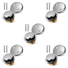 5Ensembles Bouchons Drain Métal Cuivre Argenté Durable