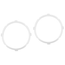 2Pcs Pressure Cooker Silicone Gasket Rings White Heat-Resistant Seal