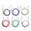 Beaded Charging Cords, 4-in-1 Beaded Charging Cord&Fast Charging Cable Multi Charging Cable for Multi-Device Use-3.3ft 6