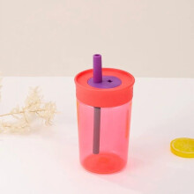 15 oz Mini Portable Straw Cup, Insulated, Dishwasher Safe, Cold Liquids Only, Compatible with Polypropylene