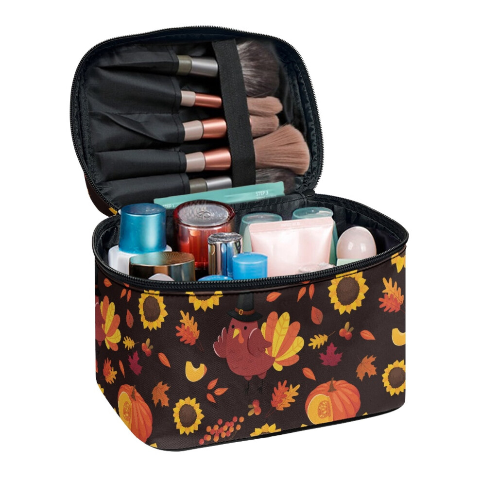 With Brush Storage Travel Makeup Case Organizer 8.86 x 6.5 x 5.9 Inches, Men and Women, Turkey