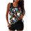 Dames tankini set, hoog model badpak met ingebouwde 1