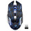 Rechargeable Wireless Gaming Mouse, LED Optical Silent Wireless Computer Mouse with 4 LED Light, 3 Adjustable DPI 4