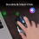 Rechargeable Wireless Gaming Mouse, LED Optical Silent Wireless Computer Mouse with 4 LED Light, 3 Adjustable DPI 7