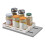 (Single-layer pull-out storage rack K2030 gray) Metal Spice Rack - Pull Out, Space Saving 2