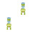 2Ensembles Distributeur D'eau Mini Vert Simple Et Enfants 4