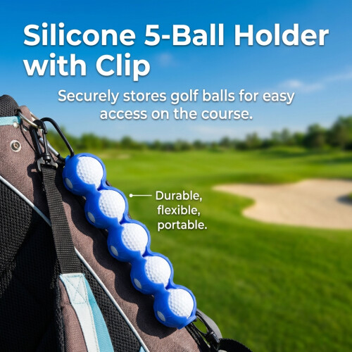 (Blue) 5-Ball Golf Bag Protector, Shockproof, Multicolor 1