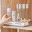 (Single-layer pull-out storage rack K2030 gray) Metal Spice Rack - Pull Out, Space Saving 5