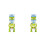 2Ensembles Distributeur D'eau Mini Vert Simple Et Enfants 5