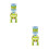2Ensembles Distributeur D'eau Mini Vert Simple Et Enfants 6