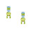 2Ensembles Distributeur D'eau Mini Vert Simple Et Enfants 8
