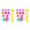 6Ensembles Coffret Jouets : Cônes Glace Plastique Multicolores 1