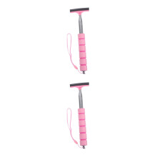 2Pièces Balai Nettoyeur Rétroviseur Auto Rose En Caoutchouc Et Inox