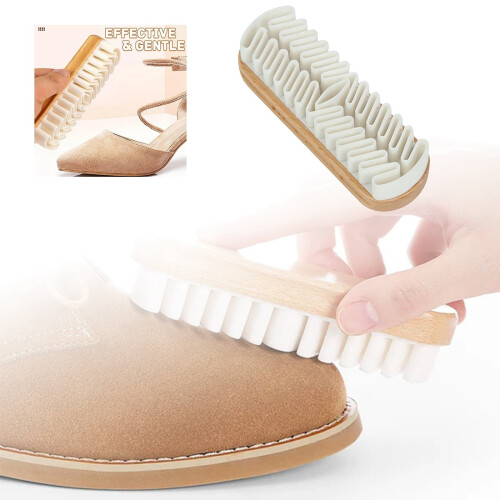 Suede and Nubuck Brush with Wood Handle 1 Pack