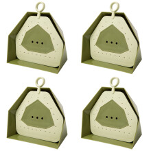 4Sets Portable Mini Dustpan and Brush Set Green Multi-Function Cleaner