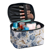 Make-up tas met bloemenprint, reisorganizer met grote capaciteit