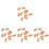 200Pièces Simulées Beige Pour Architecture DIY 3
