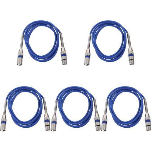 5St 3-Pin Xlr Kabel Microfoonaccessoire Geluidskabel PVC 2