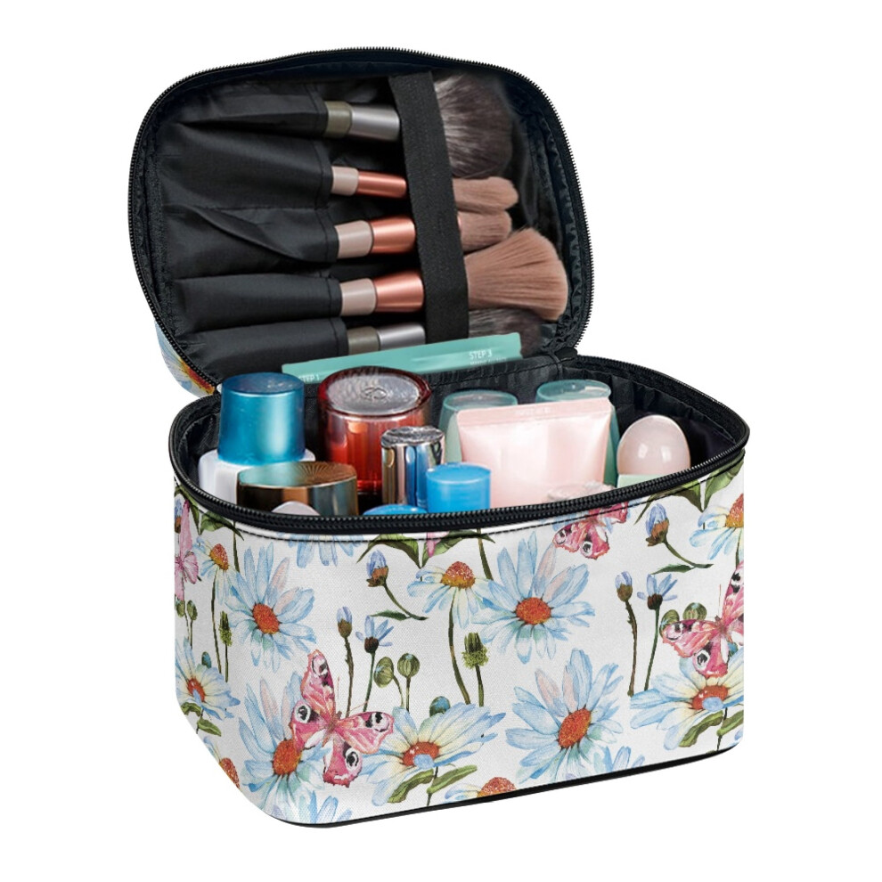 Makeup Organizer Bag with Brush Slots Polyester 1pc