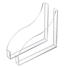 Acrylic Bathtub Guard Transparent Water Barrier 2-Pack