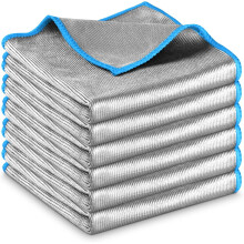 Microfiber Glass Cleaning Cloth Streak-Free Lint-Free 12x12