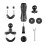 (Mirror Base) Motorcycle Handlebar Mount for GoPro Hero 5-9 6