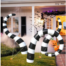 3pcs Inflatable Giant Sandworms for Window/Yard Decoration, Spooky Party Pathways & Graveyard Displays – Compatible with Outdoor Use