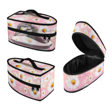Sac de rangement pour fer à repasser de voyage, léger et portable, motif marguerites