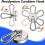 Magnetic Hooks Heavy-Duty Neodymium 100 lbs 1 or 2 pcs 6