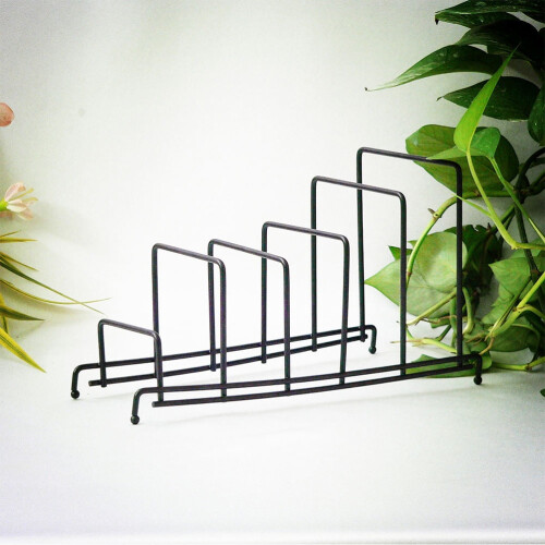 Wrought Iron Storage Rack Kitchen Tableware Organizer 1