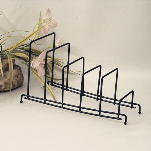 Wrought Iron Storage Rack Kitchen Tableware Organizer 2