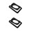 2Pièces Pieds Support Métalliques Pour Enceintes Bureau Noir Résistant 1