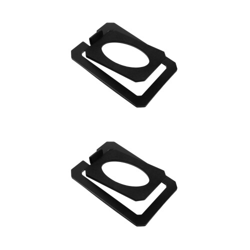 2Pièces Pieds Support Métalliques Pour Enceintes Bureau Noir Résistant