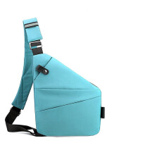 Men's Lightweight Nylon Chest Bag, Large Capacity & Multi Pockets, Adjustable Strap, Tear-Resistant Fabric, Travel & Casual Use