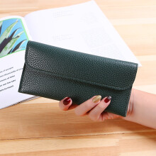 Women's Slim Bifold Wallet with Card Slots, Zipper, ID Holder – Soft Vegan Leather, Long-Lasting Gift Idea