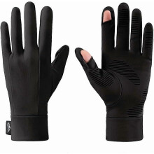 Winter Gloves Liners - Ski Gloves Liners For Men And Women, Thin & Lightweight Cold Weather Liners Gloves With Flip Finger Design