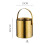 Stainless Steel Double-Layer Ice Bucket with Handle 2
