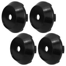 4Pcs Universal Car Wheel Center Hub Caps Durable ABS Rim Caps Black