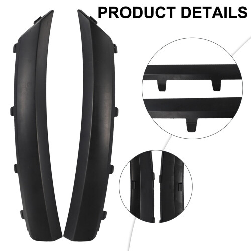 Front Bumper Wheel Arch Trim Cover ABS Black