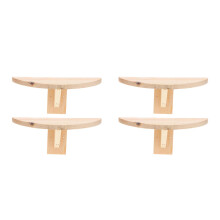 4Pcs Soft Wood Bird Perch Stands for Small Birds Pigeons Parrots Cage