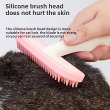 Rabbit Comb Silicone Pet Hair Brush for Cats Guinea Pigs