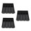 3Pièces Plateau Range-Couverts Noir PP Couvercle Grande 5