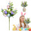 Easter Decor Eggs Pastel Berries Vine 16-inch Spring Floral 7