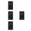 4Pièces Porte-Tip PU Noir Pour Serveurs 1