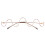 3Paren Luxe Gouden Eyeglasses Frames, Decoratieve Prop Glasses 2
