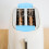 Porte-Pain Sandwich Silicone Fer Bleu Ciel 6